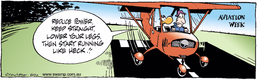 Swamp Cartoon - Aviation Week 4March 30, 2001