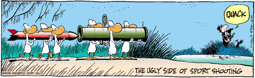 Swamp Cartoon - Sport ShootingApril 6, 2001