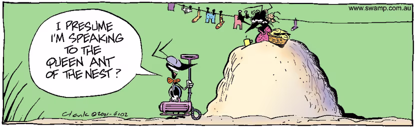 Swamp Cartoon - Knock KnockApril 9, 2001