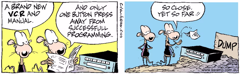 Swamp Cartoon - VCRApril 11, 2001