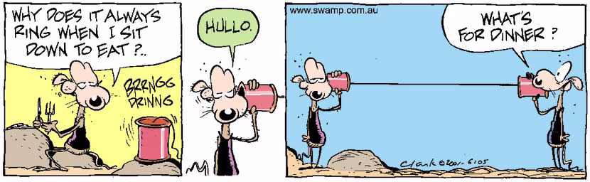 Swamp Cartoon - Bad TimingApril 12, 2001