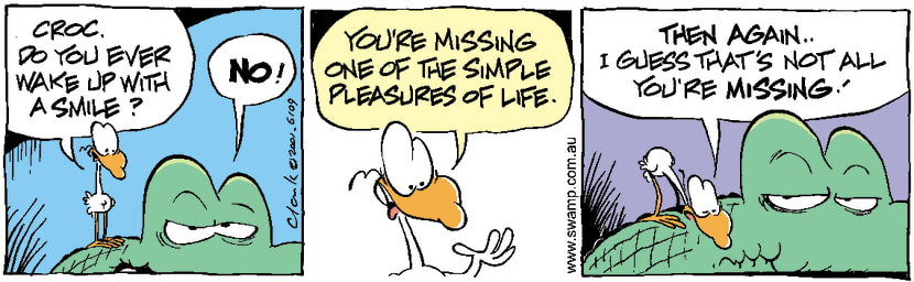Swamp Cartoon - Never Smile CrocodileApril 17, 2001