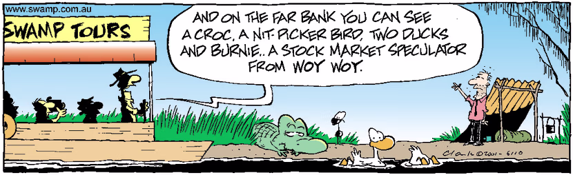 Swamp Cartoon - Tourist AttractionApril 18, 2001
