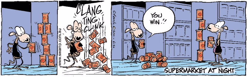 Swamp Cartoon - Bump In The NightApril 30, 2001