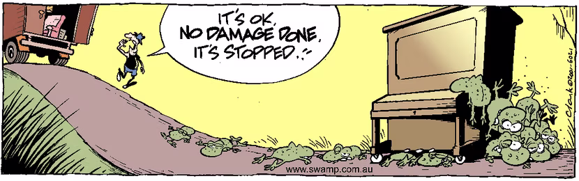 Swamp Cartoon - Flat NoteMay 1, 2001