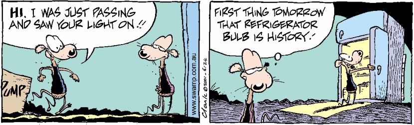 Swamp Cartoon - Come On InMay 4, 2001