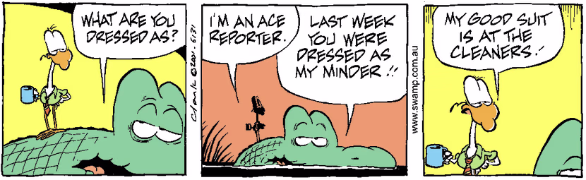Swamp Cartoon - Ace ReporterMay 12, 2001