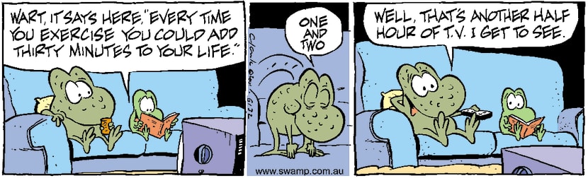 Swamp Cartoon - TV Shape UpMay 14, 2001