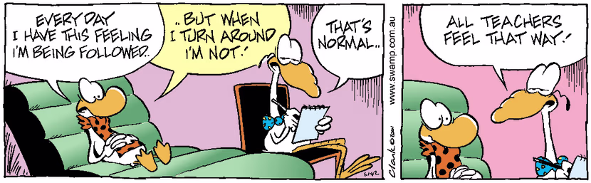Swamp Cartoon - ParanoidMay 25, 2001