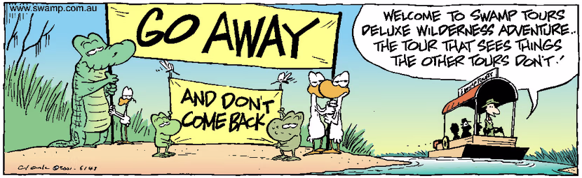 Swamp Cartoon - Unique ToursMay 29, 2001