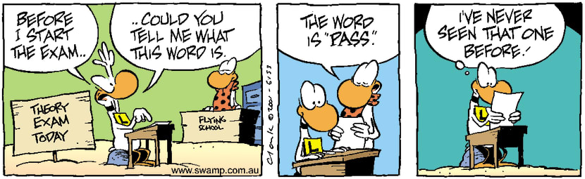 Swamp Cartoon - Exam QuestionJune 7, 2001