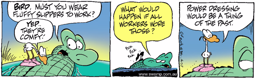 Swamp Cartoon - Work ShoesJuly 3, 2001
