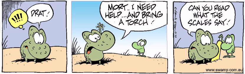 Swamp Cartoon - Sunken WartJuly 7, 2001