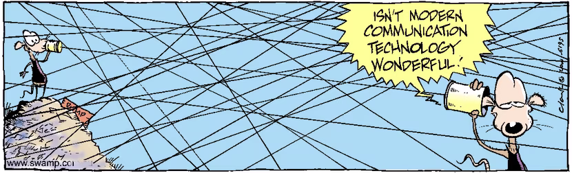 Swamp Cartoon - TelecommunicationsJuly 26, 2001
