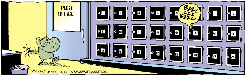 Swamp Cartoon - Post OfficeJuly 28, 2001