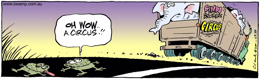Swamp Cartoon - CircusSeptember 15, 2001