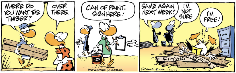 Swamp Cartoon - Hardware SuppliesSeptember 21, 2001