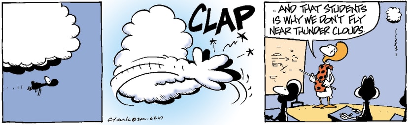 Swamp Cartoon - Thunder Cloud Clap ComicSeptember 25, 2001