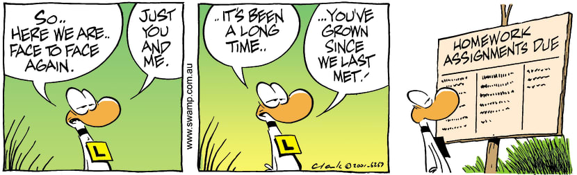 Swamp Cartoon - Long Time FriendOctober 18, 2001