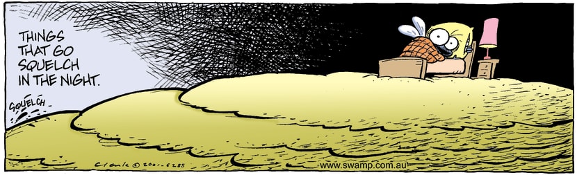 Swamp Cartoon - Bed TimeNovember 8, 2001