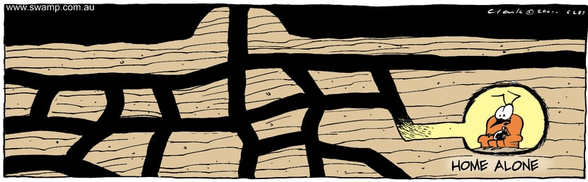 Swamp Cartoon - Home AloneNovember 10, 2001