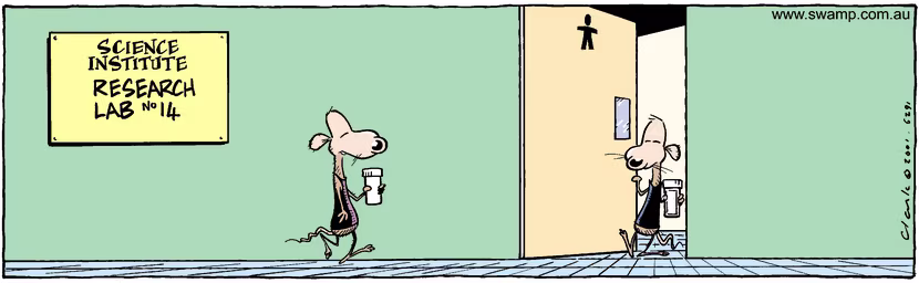 Swamp Cartoon - Lab RatNovember 15, 2001