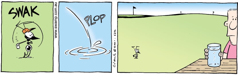 Swamp Cartoon - Sunken BallNovember 16, 2001