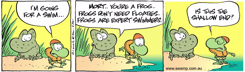 Swamp Cartoon - SwimNovember 27, 2001