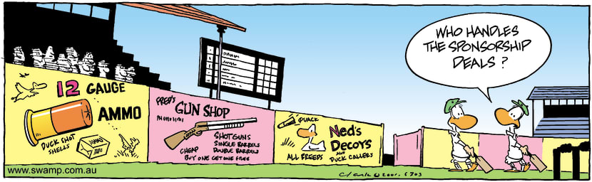 Swamp Cartoon - Swamp CricketNovember 29, 2001