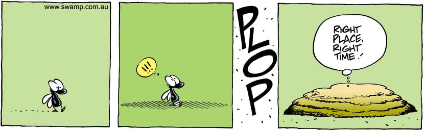 Swamp Cartoon - PlopDecember 5, 2001