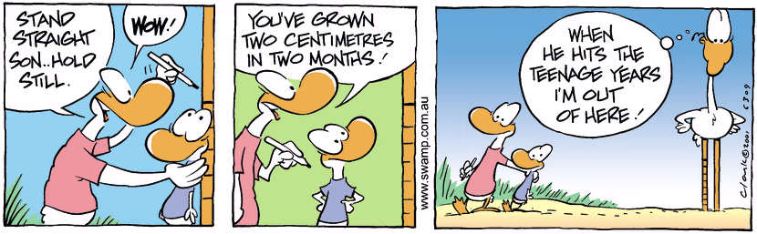 Swamp Cartoon - Growth LevelsDecember 6, 2001