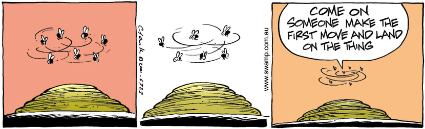 Swamp Cartoon - Cow PatDecember 22, 2001