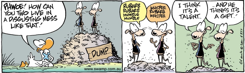 Swamp Cartoon - Smelly DumpJanuary 29, 2002