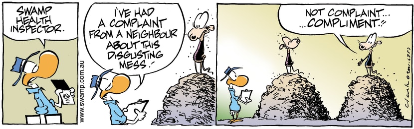 Swamp Cartoon - Dump InspectorJanuary 31, 2002