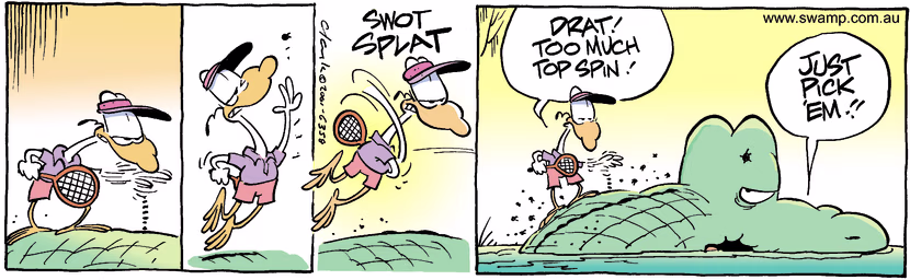 Swamp Cartoon - Nit FlickingFebruary 1, 2002