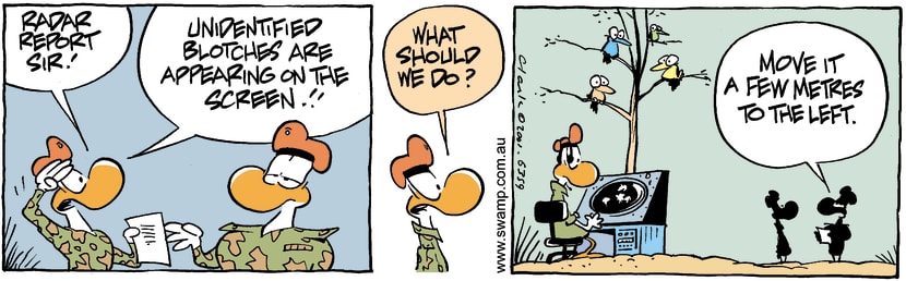 Swamp Cartoon - Screen BlotchFebruary 2, 2002