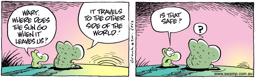 Swamp Cartoon - Travelling SunFebruary 6, 2002