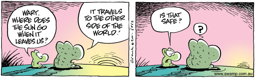Swamp Cartoon - Travelling SunFebruary 6, 2002