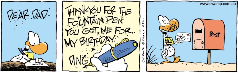 Swamp Cartoon - Birthday PenFebruary 15, 2002