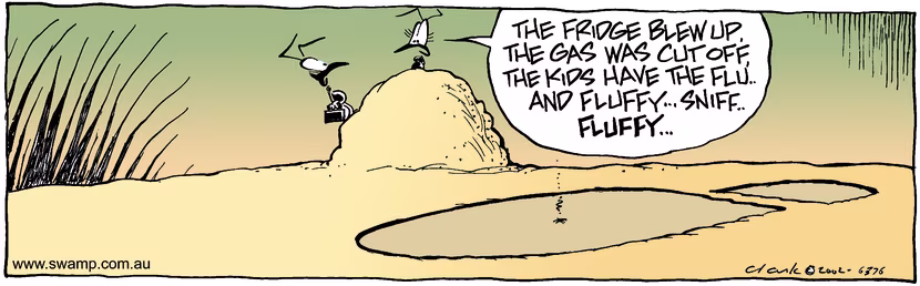 Swamp Cartoon - Bad DayFebruary 22, 2002