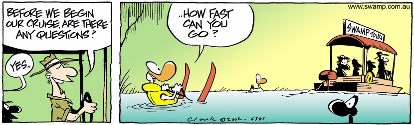 Swamp Cartoon - Tour CruiseMarch 5, 2002