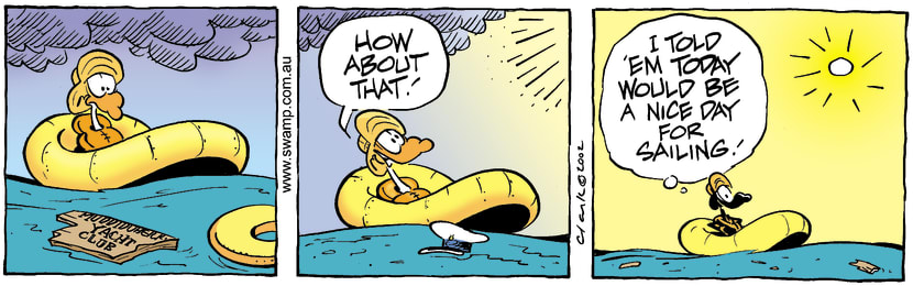 Swamp Cartoon - Nice DayMarch 15, 2002