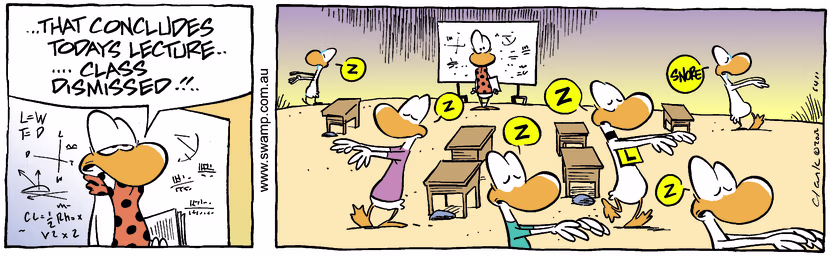 Swamp Cartoon - Class DismissedApril 4, 2002