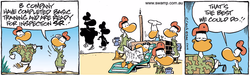 Swamp Cartoon - Team InspectionApril 10, 2002