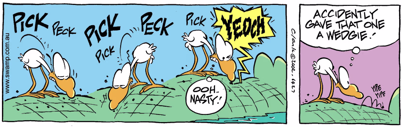 Swamp Cartoon - Nasty PickApril 23, 2002