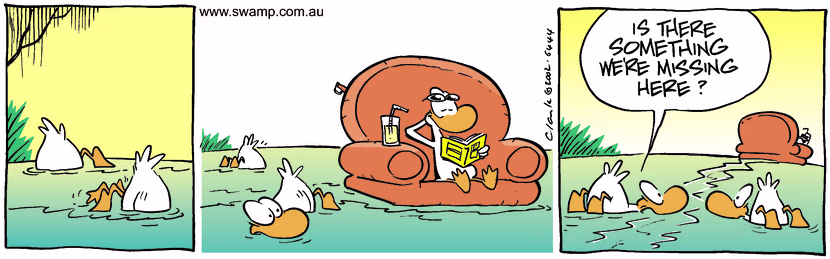 Swamp Cartoon - Floating AroundMay 13, 2002