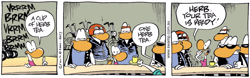 Swamp Cartoon - HerbMay 23, 2002