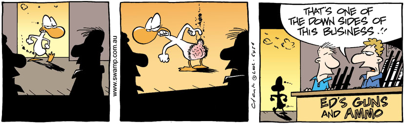Swamp Cartoon - Duck BumMay 27, 2002
