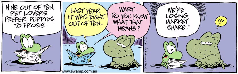 Swamp Cartoon - Puppies 1June 20, 2002