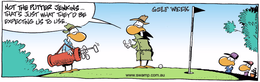 Swamp Cartoon - Golf Week 2June 24, 2002